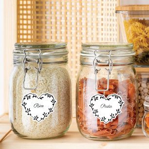 Pegatina Elegante Laboratorio de Pantería de Cocina de Hoja