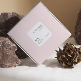 Pegatina elegante minimalista en negro y blanco