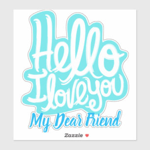 Pegatina elegante, moderno y de moda, me encanta