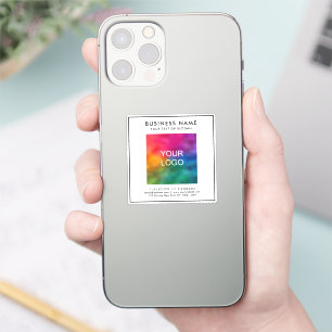 Pegatina Elegante Personalizado de texto con logotipo de ne