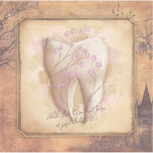 Pegatina Elegante regalo odontológico antiguo de moda