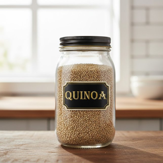 Pegatina Elegante rótulo de destilador negro y dorado (Subido por el creador)