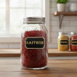 Pegatina Elegante rótulo de destilador negro y dorado