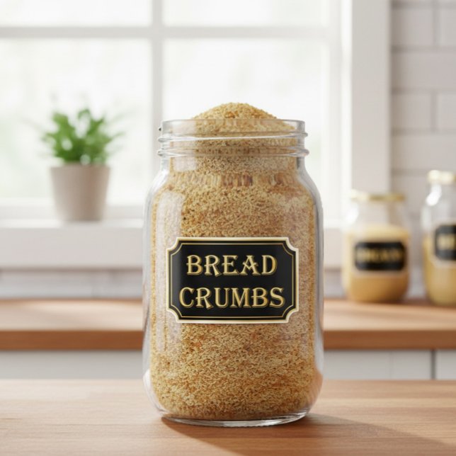 Pegatina Elegante rótulo de destilador negro y dorado (Subido por el creador)