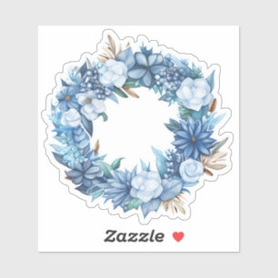 Pegatina Elegante Wreath invernal