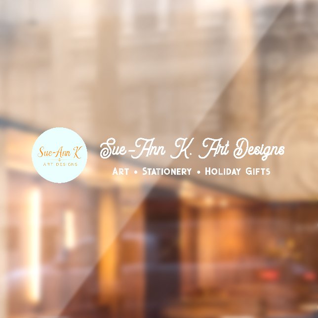 Pegatina elegante y caprichosa para escaparate de  (Hoja 2)