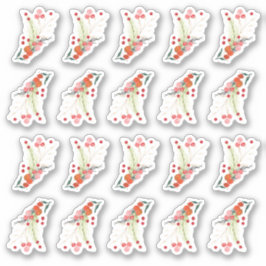 Pegatina Elegantes Navidades Florals Holiday