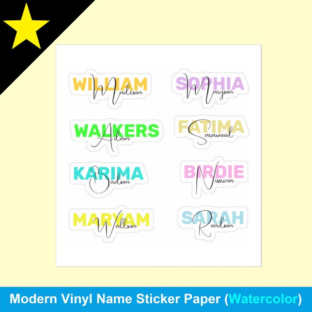 Pegatina Elegantes nombres completos de vinilo, mejores Peg (Cute water bottle stickers
Back-to-school name labels
Durable vinyl name tags
Girly personalized)
