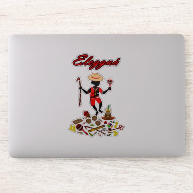 Pegatina Eleggua (Ordenador)