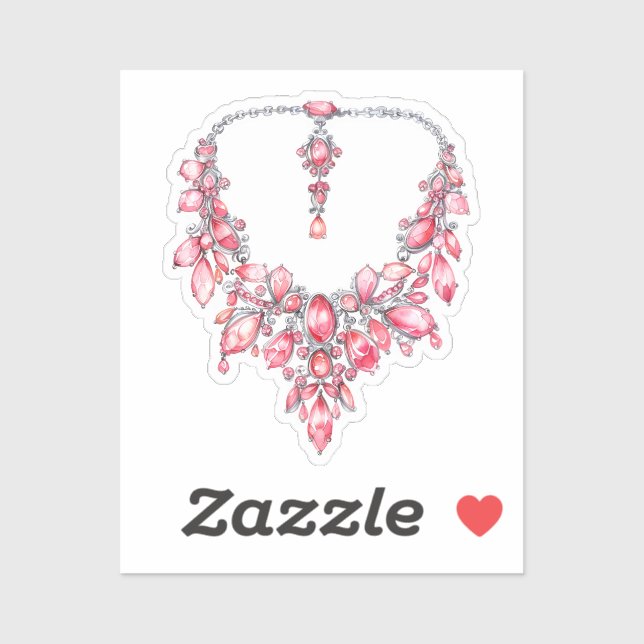 Pegatina Elementos Coquette de color de agua (Hoja)