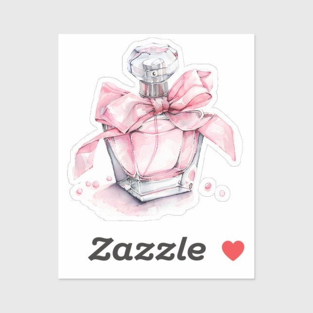 Pegatina Elementos Coquette de color de agua (Hoja)