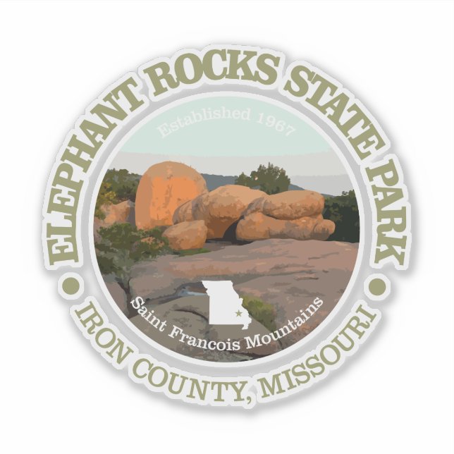 Pegatina Elephant Rocks SP (Anverso)