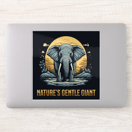 Pegatina Elephants Nature's Gentle Giant