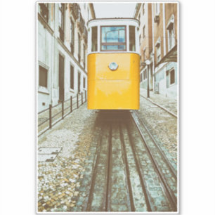 Pegatina Elevador da Gloria. Lisboa, Portugal.