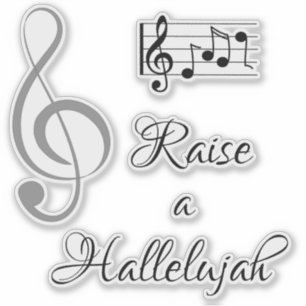 Pegatina Elevar un Hallelujah