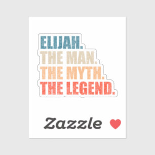 Pegatina Elijah El Hombre El Mito La Leyenda