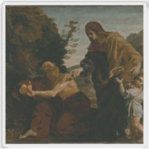 Elijah recibe pan de la viuda de Zarephath