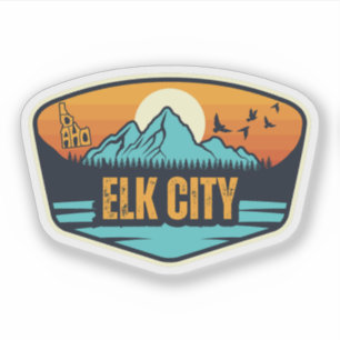Pegatina Elk City, Idaho