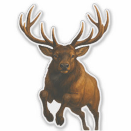Pegatina Elk Cut-out Sticker