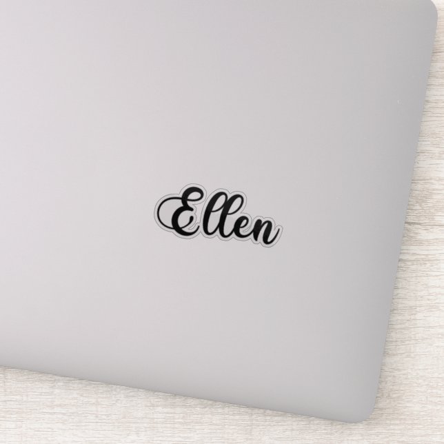 Pegatina Ellen Name - Caligrafía manuscrita (Detalle)