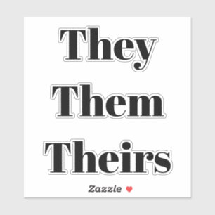 Pegatina Ellos, ellos, los suyos, las cartas negras