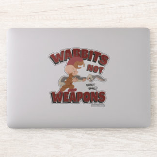 Pegatina ELMER FUDD™ & BUGS BUNNY™ "Wabbits Not Weapons"