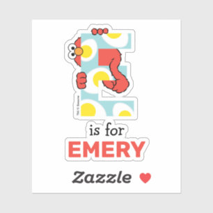 Pegatina Elmo Alphabet   E Huevos