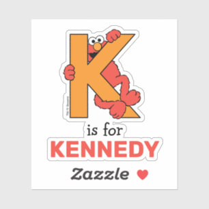 Pegatina Elmo Alphabet   NARANJA K
