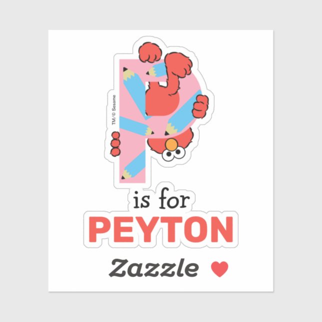 Pegatina Elmo Alphabet | P Lápiz (Hoja)