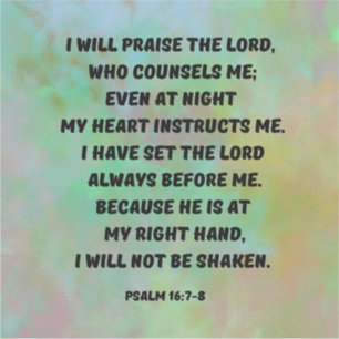 Pegatina Elogiaré El Portátil Lord Bible Verse