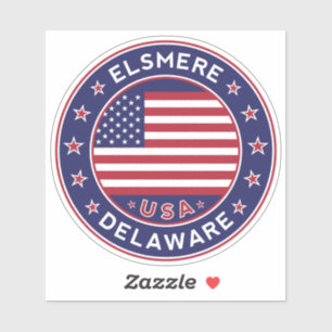 Pegatina Elsmere Delaware, Elsmere