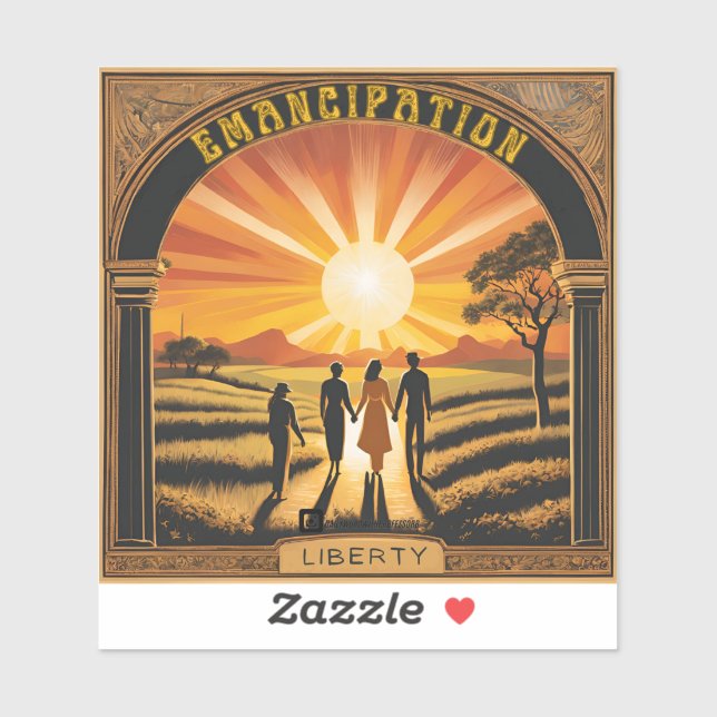 Pegatina "Emancipación del amanecer" (Hoja)