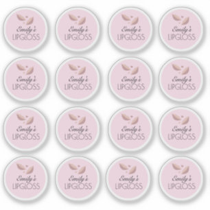 Pegatina Embalaje de brillo de labios con su propio logotip