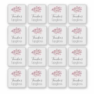 Pegatina Embalaje de brillo labial  Logo Flor de cerezo