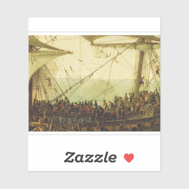 Pegatina Embarcadura del Palatino Elector (Hoja)