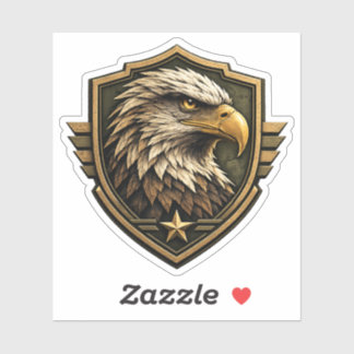 Pegatina Emblema de águila militar