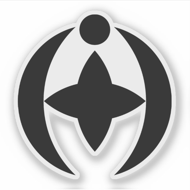 Pegatina Emblema de Chiba, Chiba, Japón (Anverso)