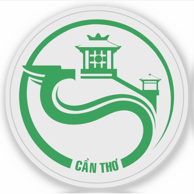 Pegatina Emblema de Cincun Thæ, Vietnam (Anverso)