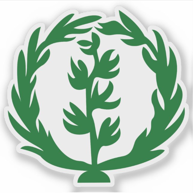 Pegatina Emblema de Eritrea (1952-1962) (Anverso)