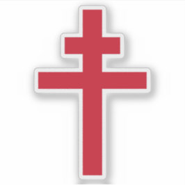 Pegatina Emblema de Francia Libre (1940-'44), Cruz de Loren