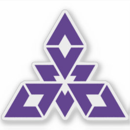 Pegatina Emblema de Fukuoka, Fukuoka, Japón