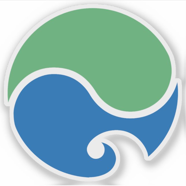 Pegatina Emblema de Hamamatsu, Shizuoka, Japón (Anverso)