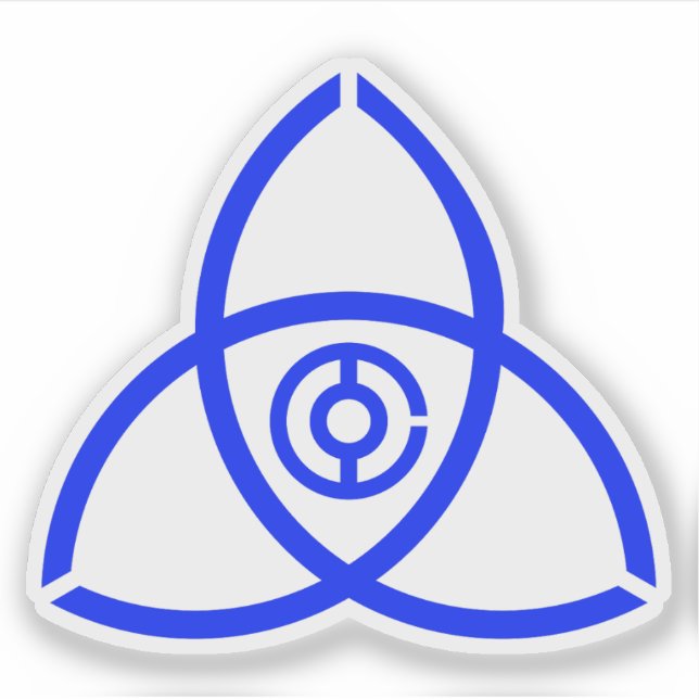 Pegatina Emblema de Himeji, Hyogo, Japón (Anverso)