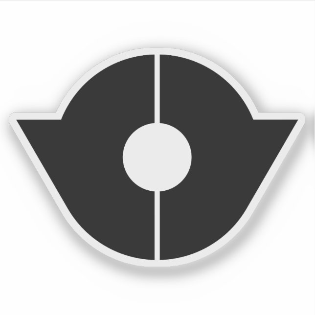 Pegatina Emblema de Kita, Tokio, Japón (Anverso)