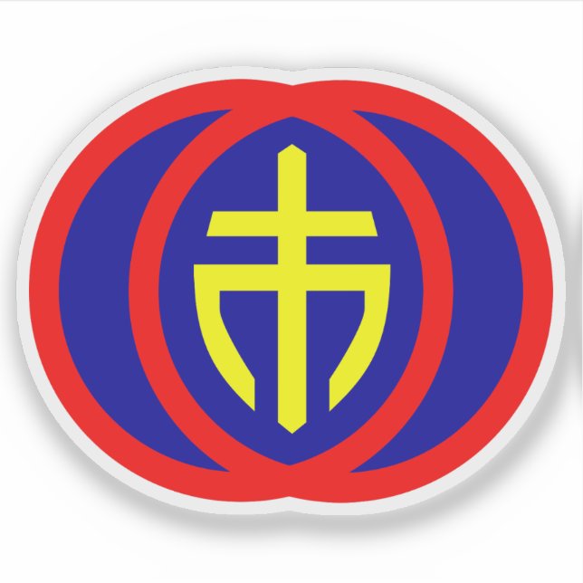 Pegatina Emblema de Kunming, República Popular China (1922– (Anverso)
