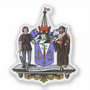 Pegatina Emblema de la ciudad de Southend-on-Sea, Inglaterr