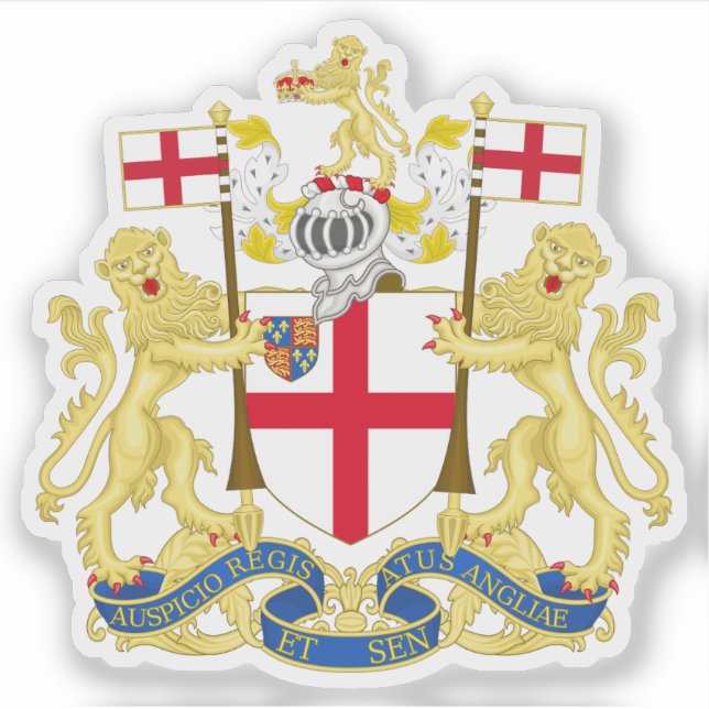 Pegatina Emblema de la Compañía de las Indias Orientales, c (Anverso)