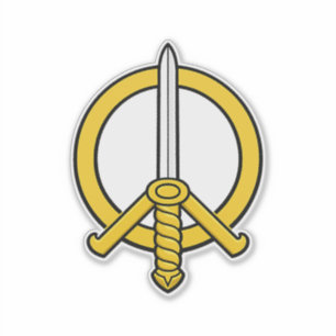 Pegatina Emblema de la Espada de la Paz - Logotipo del Símb