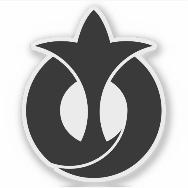 Pegatina Emblema de la prefectura de Aichi, Japón (Anverso)