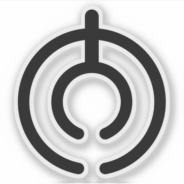 Pegatina Emblema de la Prefectura de Oita (Ōita), Japón (Anverso)